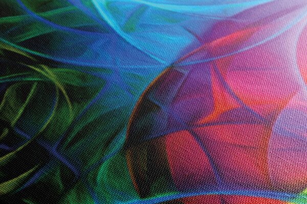 Tablou abstract plin de culori
