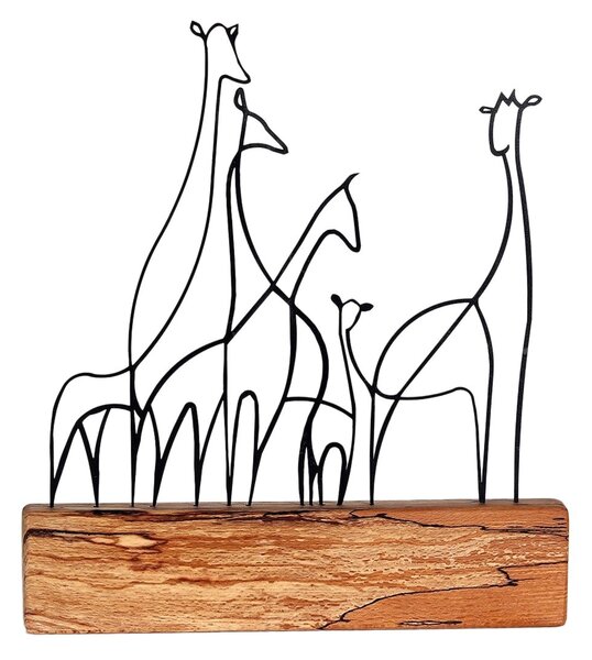 Obiect decorativ M Negru 30x35x3.5 cm