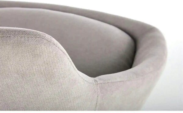 Scaun K431, gri deschis/negru, stofa clasica/metal, 55x54x84 cm