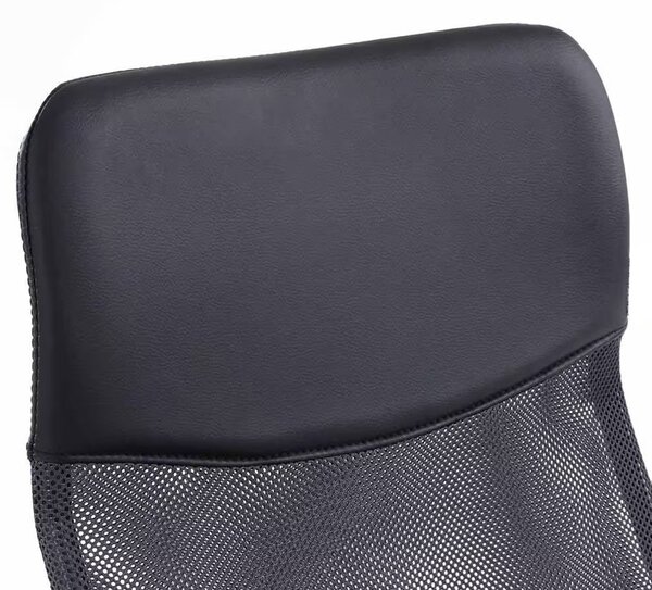Scaun ergonomic directorial, inaltime reglabila 108-118 cm, spatar inalt, sezut inclinabil, negru