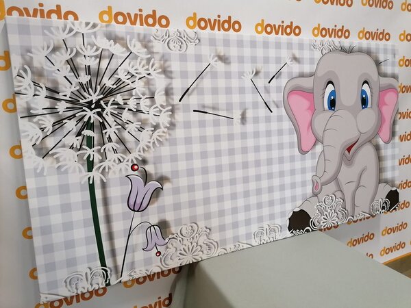 Tablou elefant mic