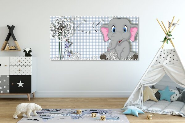 Tablou elefant mic