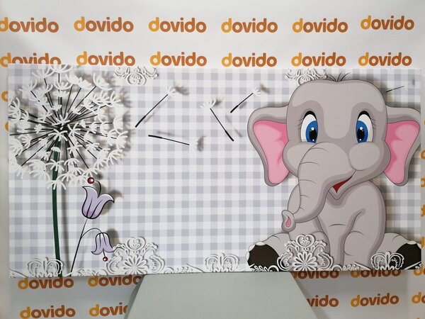 Tablou elefant mic