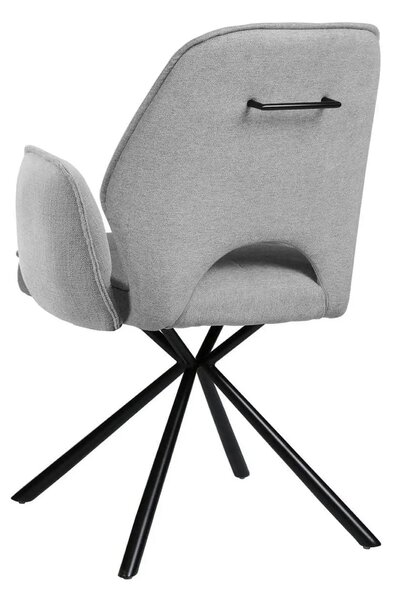 Scaun NELE structura metalica, gri, 61x61x48/86