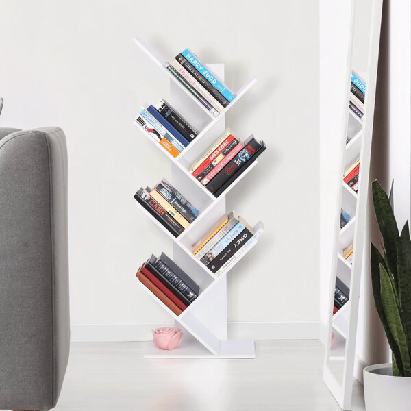 Biblioteca BAKI NEW TYP 2, alb, DTD laminat, 40x20x115 cm
