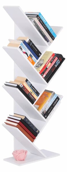 Biblioteca BAKI NEW TYP 2, alb, DTD laminat, 40x20x115 cm