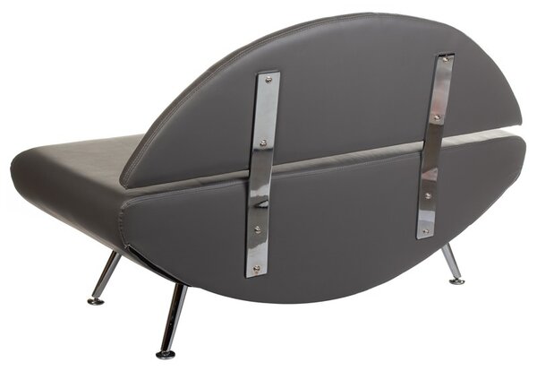 Canapea sala de asteptare, latime 138 cm, design modern, tapiterie piele ecologica
