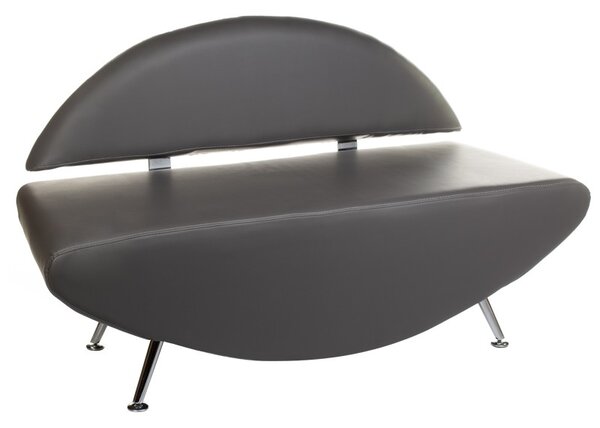 Canapea sala de asteptare, latime 138 cm, design modern, tapiterie piele ecologica