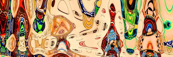 Tablou mamă pe fundal abstract