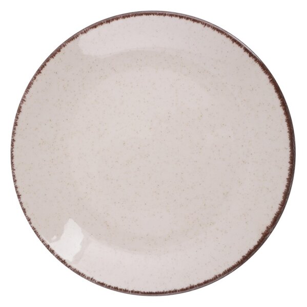Set farfurii servire, 18 bucati Aqueduct Drops Maro 25x25x3 cm