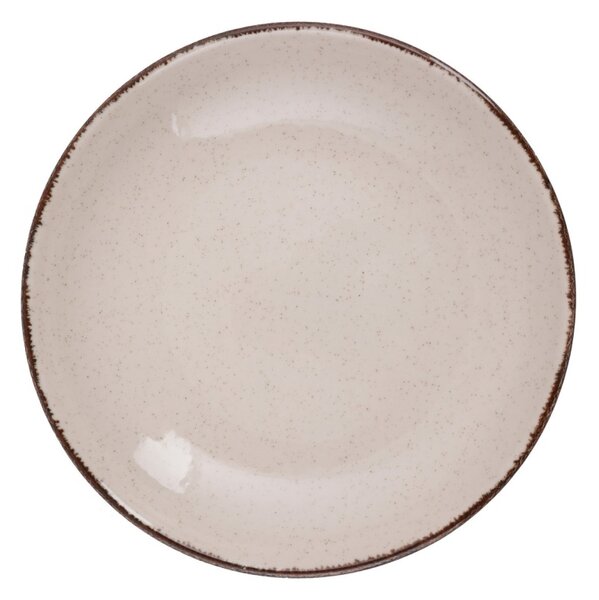 Set farfurii servire, 18 bucati Aqueduct Drops Maro 25x25x3 cm