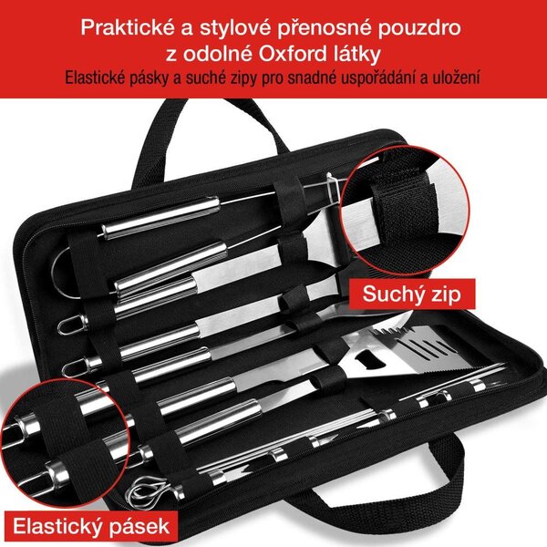 Set ustensile pentru grătar 22 piese Avenberg TARGET