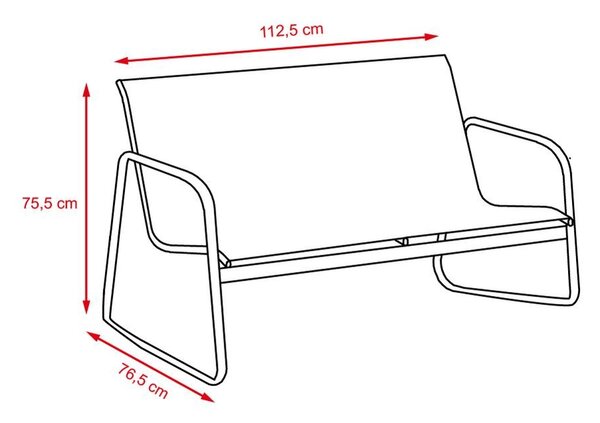Set mobilier de grădină 4 piese Avenberg Metropolitan