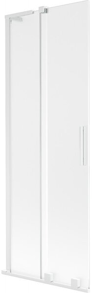 Mexen Velar L, paravan de baie glisant cu 2 aripi 70 x 150 cm, sticlă mată 8 mm, alb mat, 896-070-003-31-20