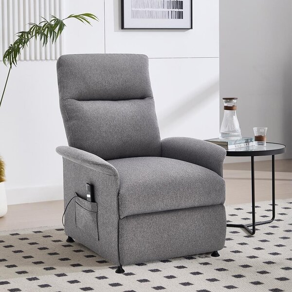 Fotoliu de relaxare reglabil electric Catini ELYSIO gri deschis