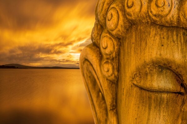 Tablou detaliu Budha
