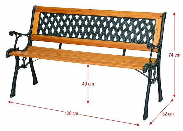 Bancă de grădină Avenberg HERA natural