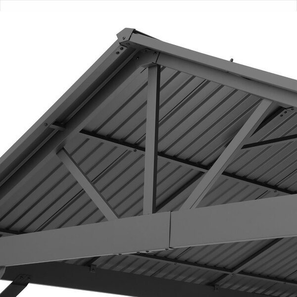 Pergolă din aluminiu Avenberg PAVILIO 5x3m neagră