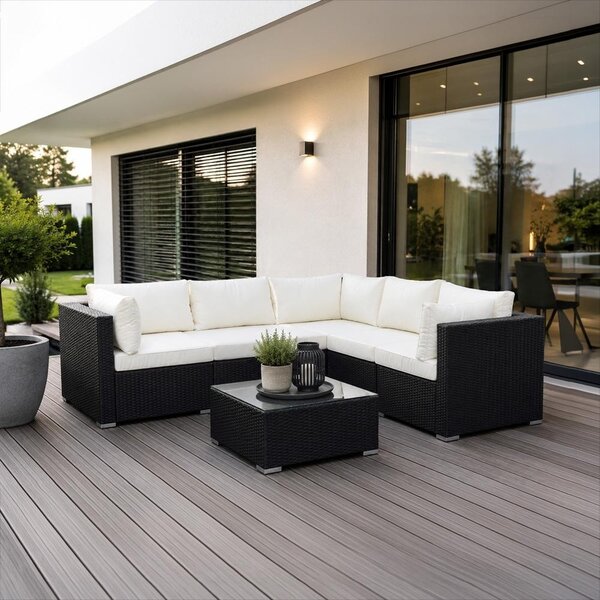 Set mobilier de grădină din ratan Avenberg MATERA