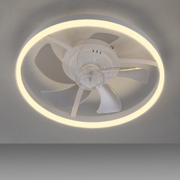 JUST LIGHT. 14624-16 - Ventilator de tavan LED cu lumină RITA LED/22W/230V + telecomandă