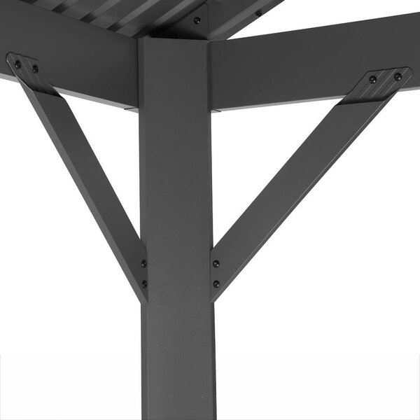 Pergolă din aluminiu Avenberg PAVILIO 5x3m neagră