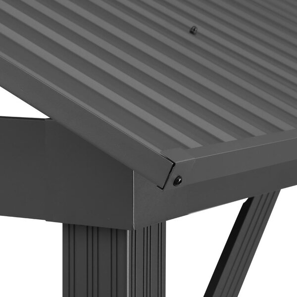 Pergolă din aluminiu Avenberg PAVILIO 5x3m neagră