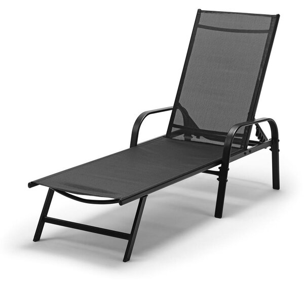 Șezlong relaxant reglabil Avenberg MARGARITA negru