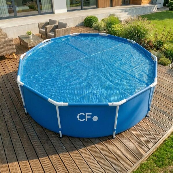 Prelată solară Planet Pool pentru piscine cu diametrul suprafeței apei de 4,6 m