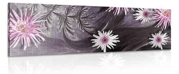 Tablou flori pe fundal splendid