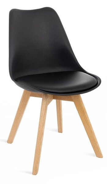 Set - 4 scaune de dining AVENBERG SKANDI - Negru