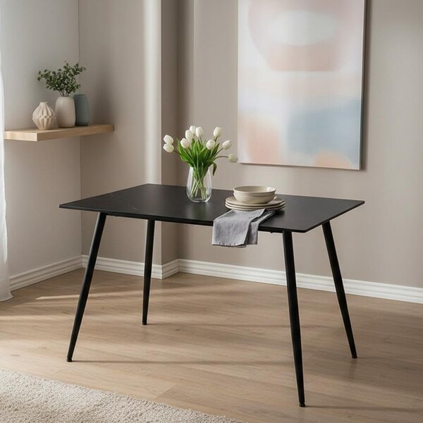 Masă de dining AVENBERG MONTE 120 - Negru