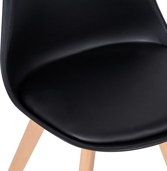 Set - 4 scaune de dining AVENBERG SKANDI - Negru