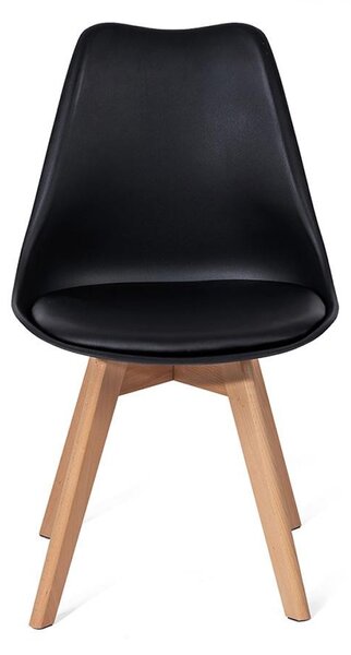 Set - 4 scaune de dining AVENBERG SKANDI - Negru
