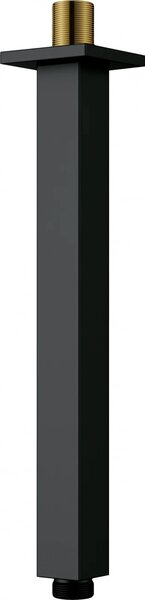 Brat dus vertical 250 mm, culoare negru, Deante Cascada