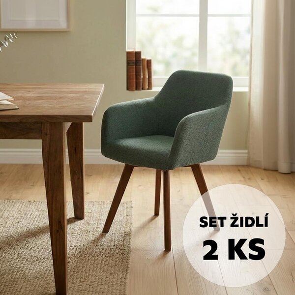 Set - 2 scaune de dining AVENBERG NORD - verde