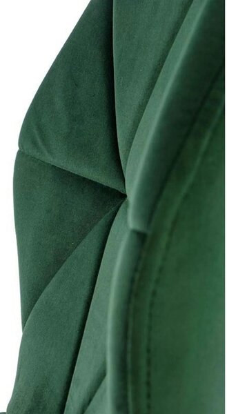 Scaun K453, verde, stofa catifelata/metal, 48x53x86 cm