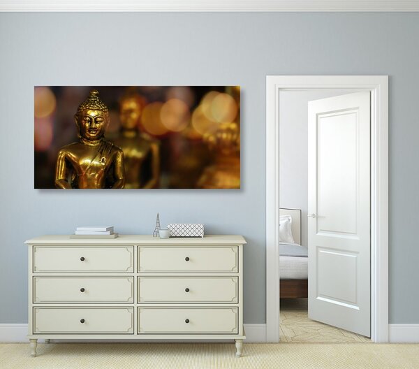 Tablou Budha pe fundal abstract