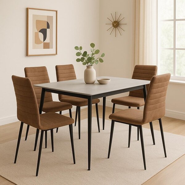 Masă de dining AVENBERG MONTE 120 - Alb