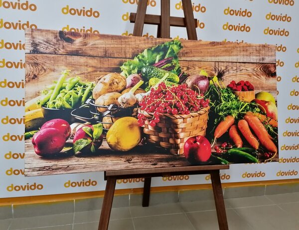 Tablou fructe și legume proaspete