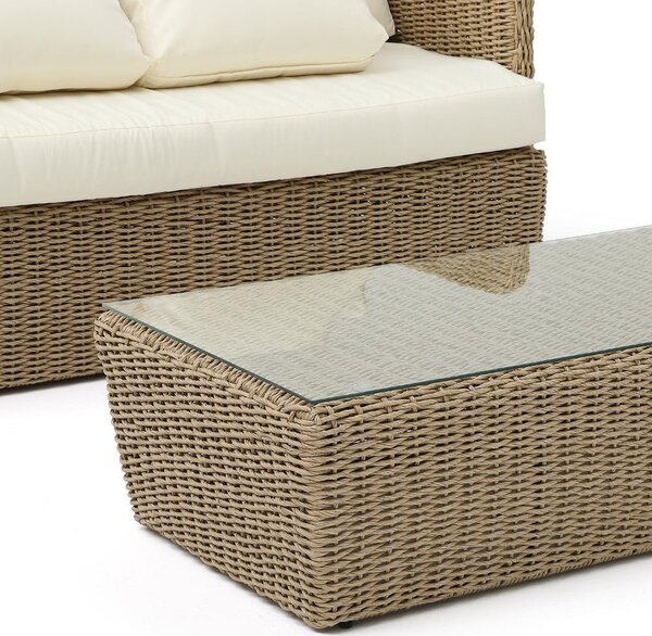 Set mobilier de grădină din ratan Avenberg TROPEA bej