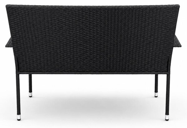 Set mobilier de grădină 4 piese Avenberg PARIS Negru
