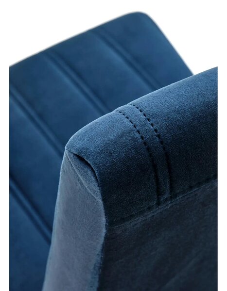 Scaun DIEGO 2, negru/albastru, 47x59x99 cm