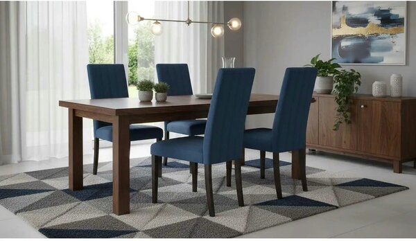Scaun DIEGO 2, negru/albastru, 47x59x99 cm