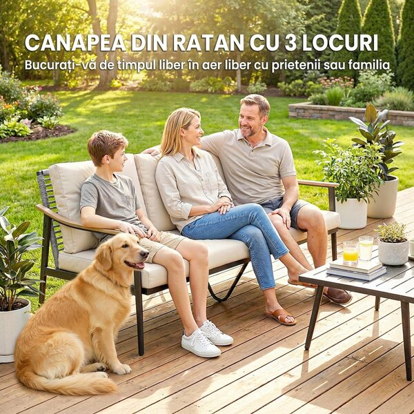 Outsunny Canapea pentru terasă | Aosom Romania