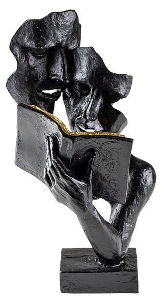 Obiect decorativ Lecteur Negru 20x36x15 cm