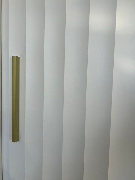 Dulap de haine cu oglindă 200 cm Riana Wa 2 200 (alb). 1063497