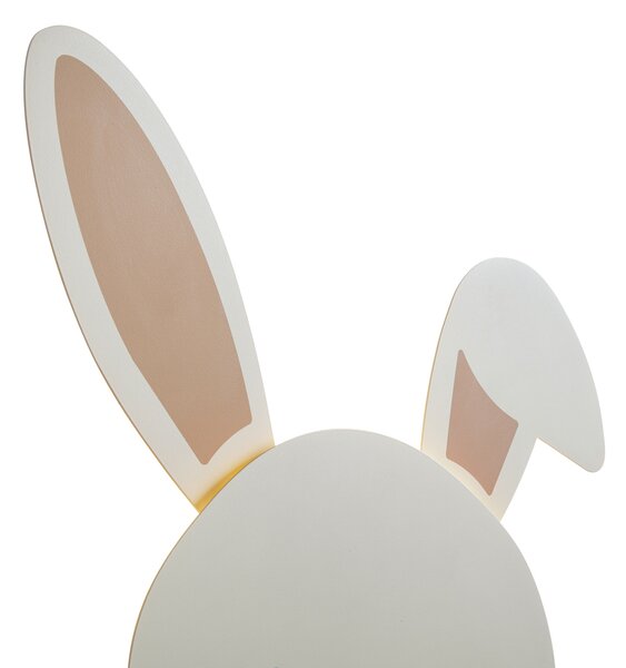 Lampă de perete pentru copii bej cu detalii, inclusiv LED, cu 3 trepte de intensitate luminoasă - Benny the Bunny