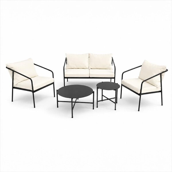 Set mobilier de grădină AVENBERG MESSINA alb