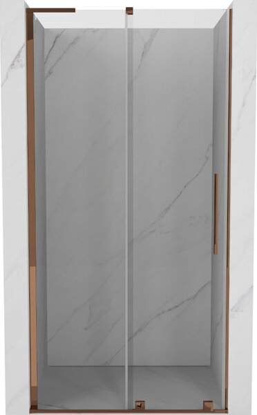 Mexen Velar L, usa de dus culisanta pentru deschidere 90 cm, sticla transparenta 8 mm, aur roz, 871-090-003-01-60
