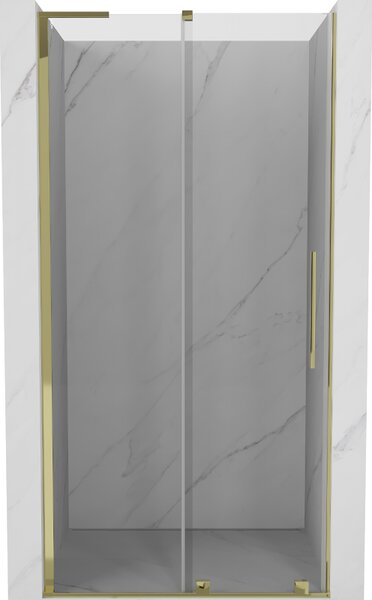 Mexen Velar L, usa de dus culisanta pentru deschidere 90 cm, sticla transparenta 8 mm, auriu lucios, 871-090-003-01-50